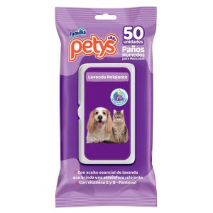 Pañitos Húmedos Petys Lavanda X 50 UND