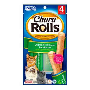 Churu Rolls Cat 4P Chicken/Tuna With Scallop X 40G