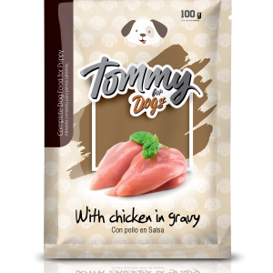 Pouche Tommy Dog Cach Pollo Veg X 100G