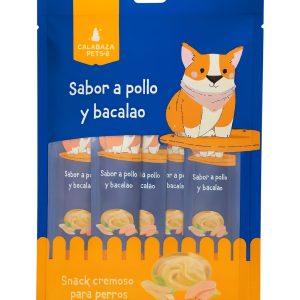 Snack Crem Para Perro X 5UND Pollo Y Bacalao